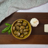 Green Olives, Basil, Garlic - 220 G